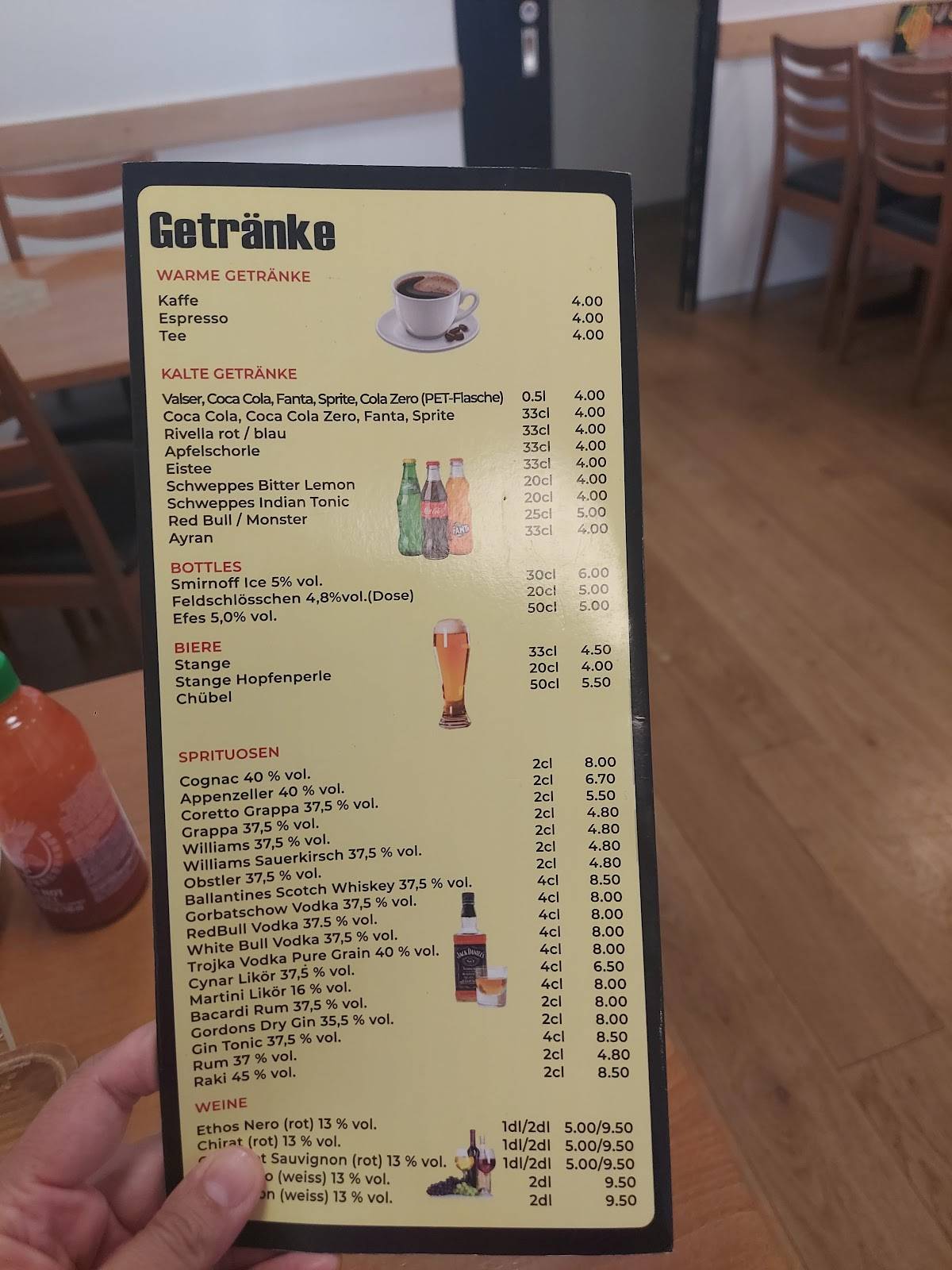 Menu di ORANGE Kebab-Pizza-Restaurant 