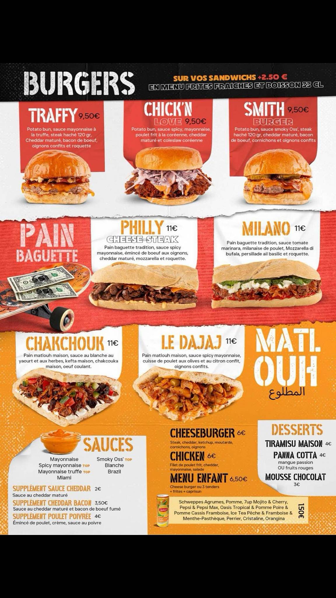 Menu de OSS'