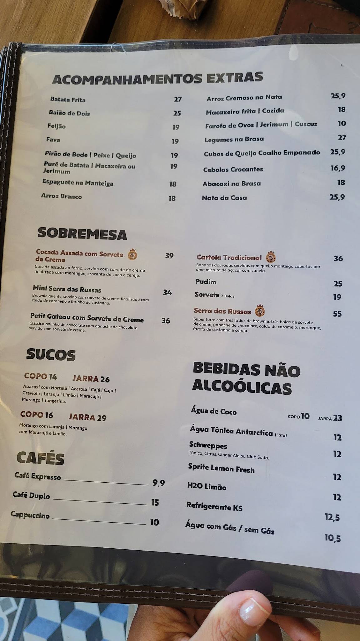 Bode do Nô Olinda cardápio