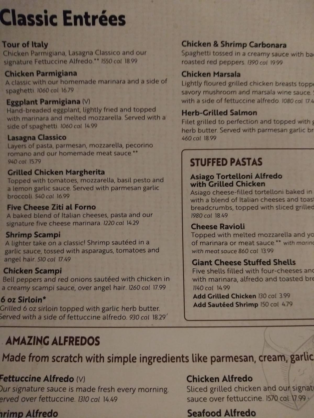 Olive Garden Italian Restaurant Waco Menu 98 - hicevhe