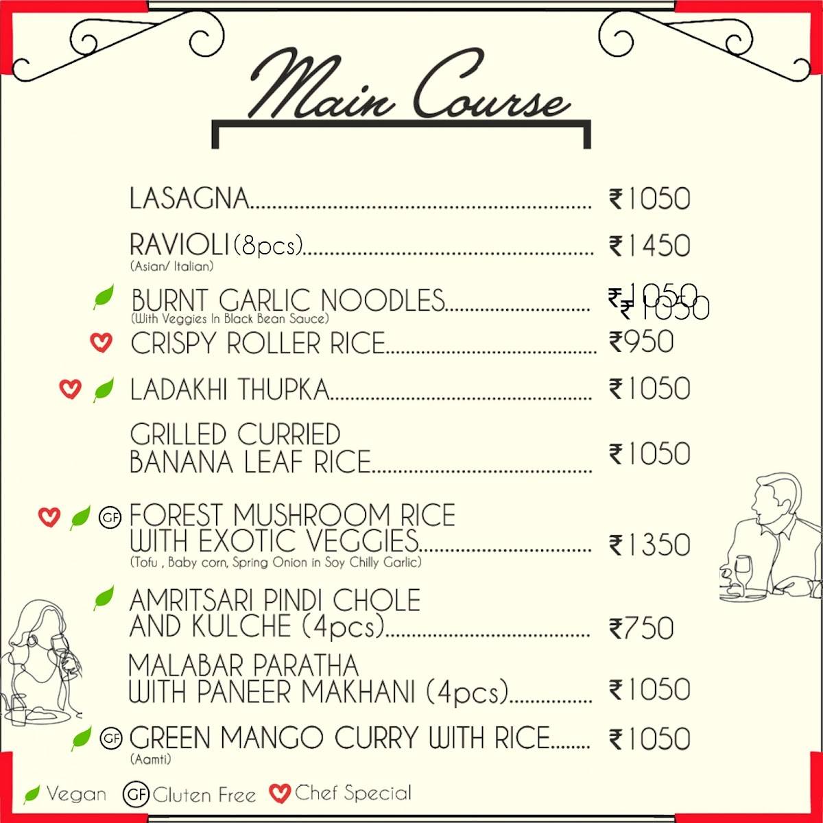 OUT Bari - Once Upon a Table menu