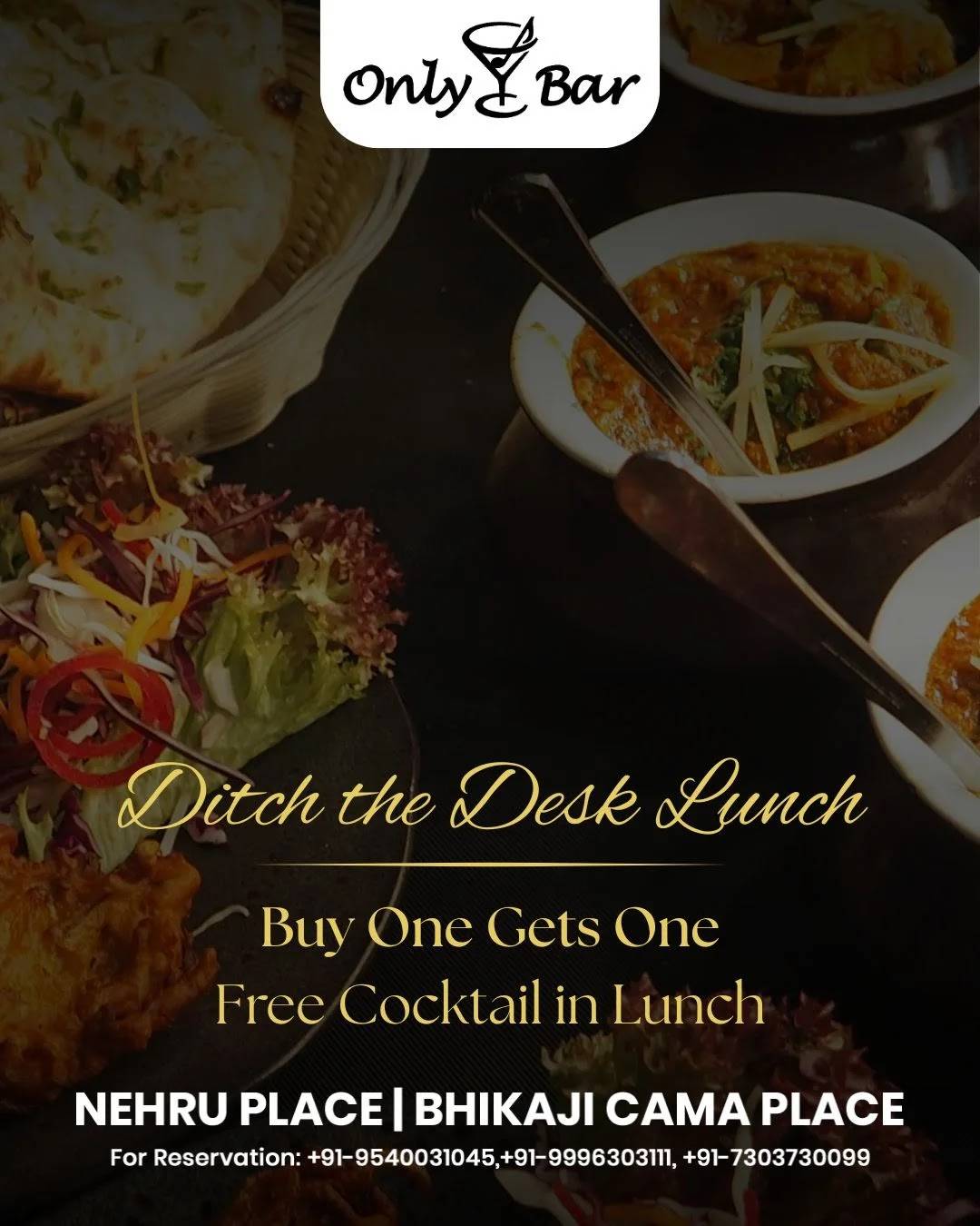 Only Bar Restaurant menu