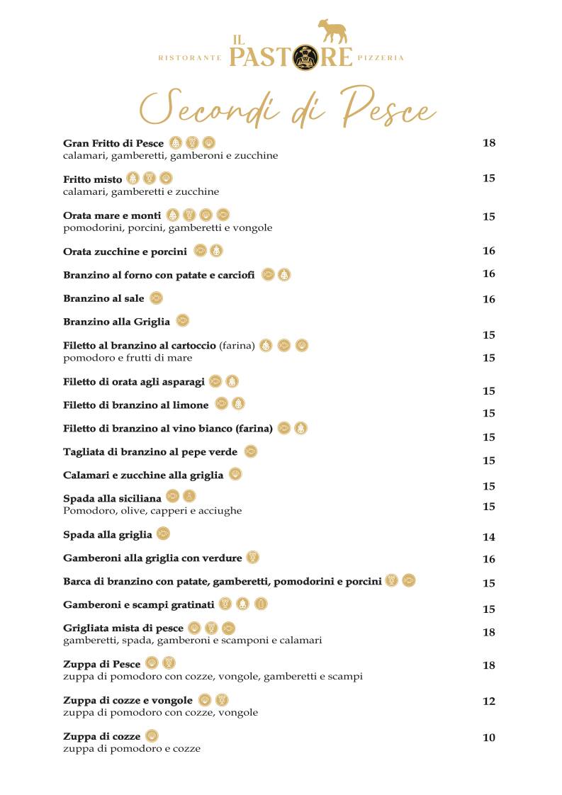 Menu di Il pastore 