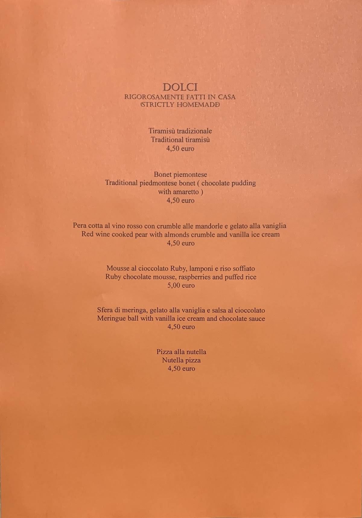 Menu di Orient Express Pizzeria Ristorante 