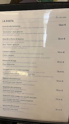 Menu di Origano Campo de' Fiori 