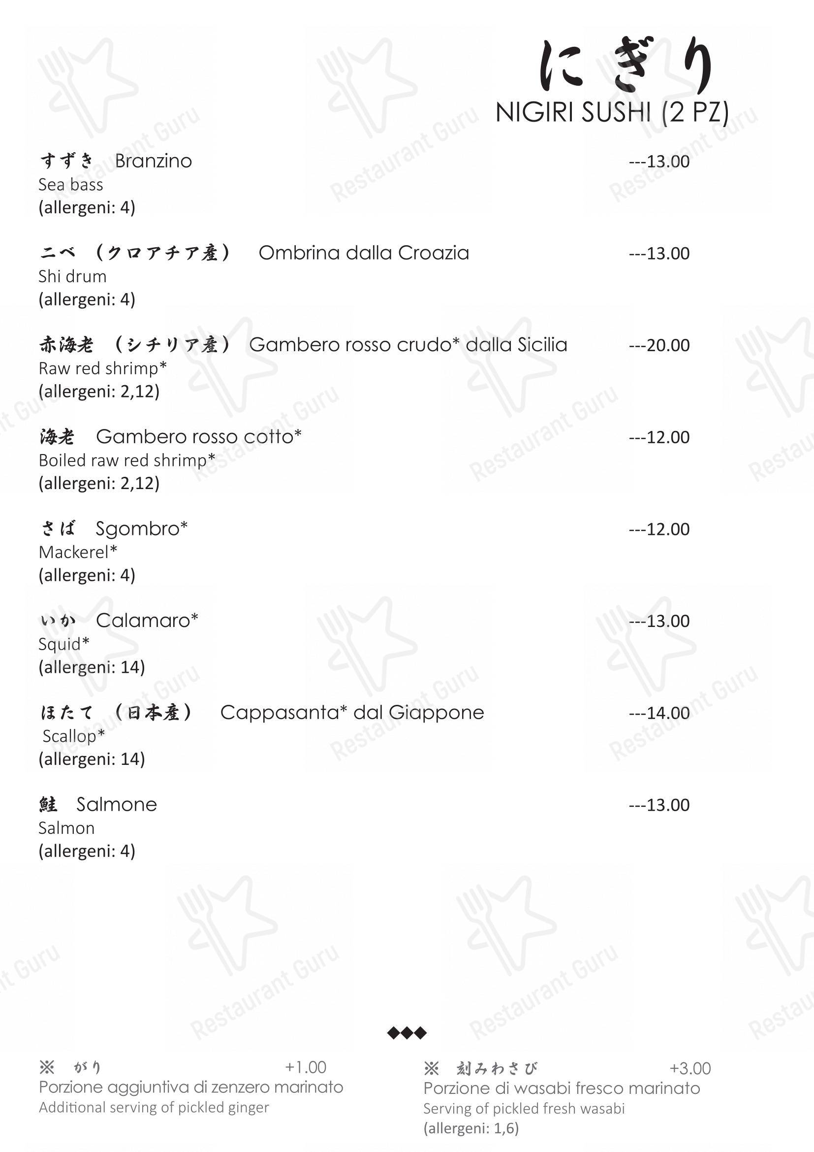 Menu di Osaka - 菜单