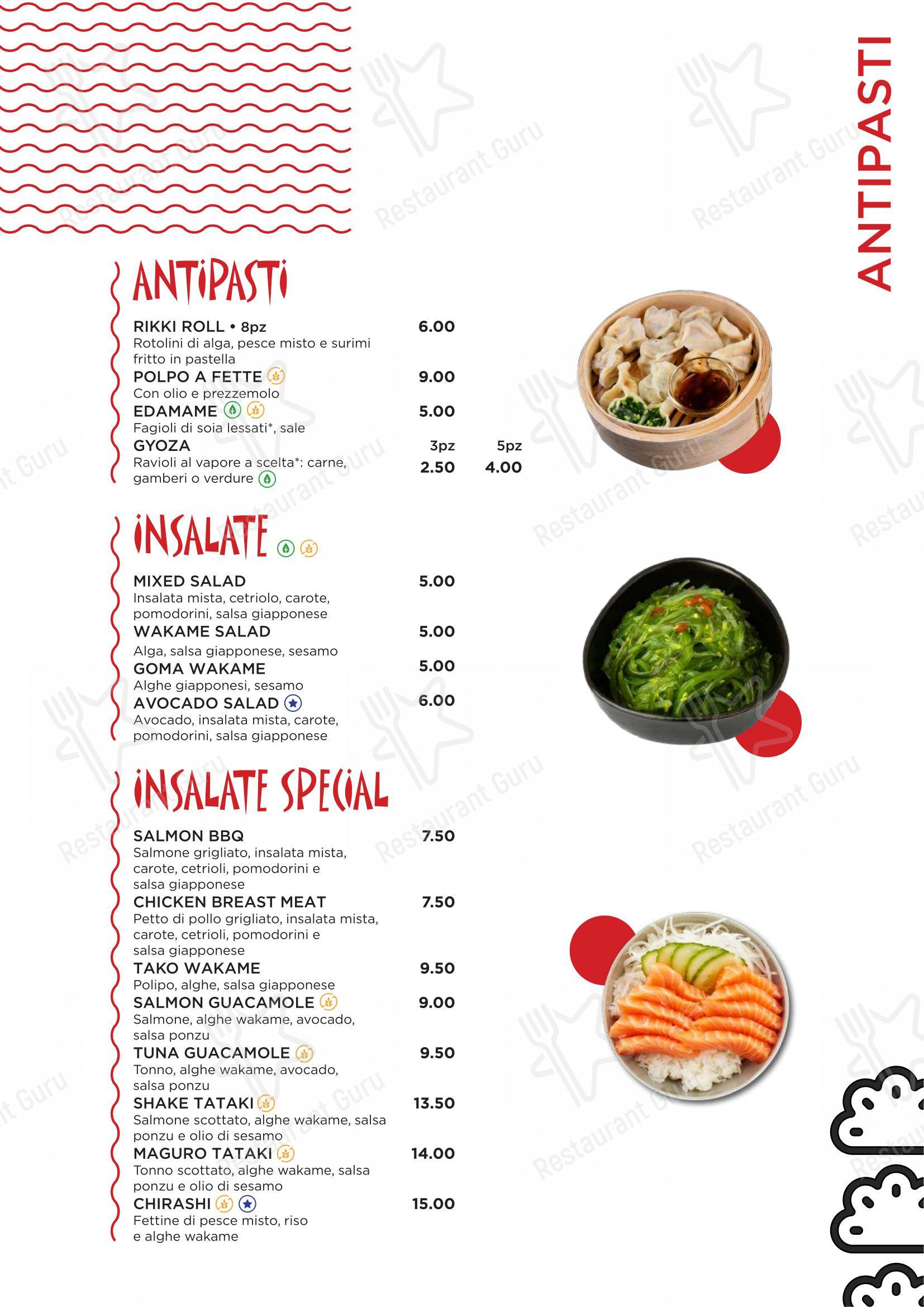 Menu pour Osaka Restaurant - Menu