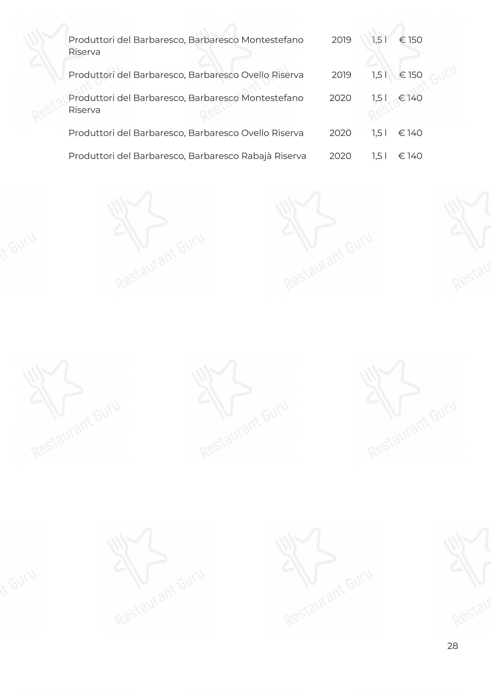 Osteria Italia Citabiunda in Alba - 菜单