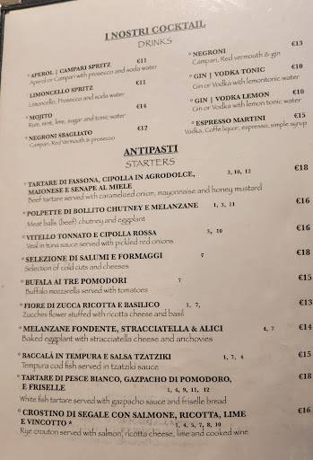 Menu di Osteria Pizzeria Di Agrippa 