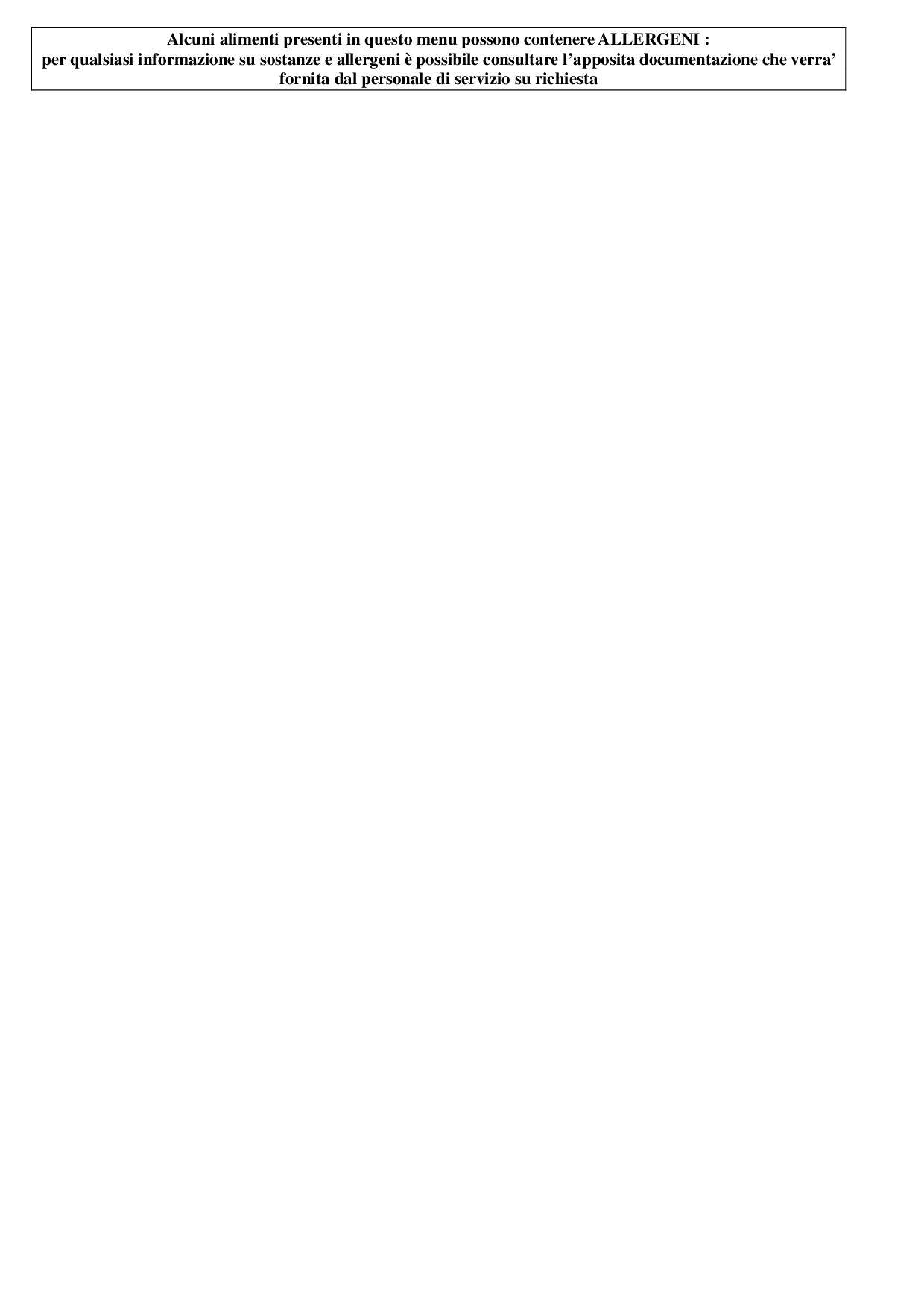 Menu di Osteria Vini d'Italia 1954 Bologna 