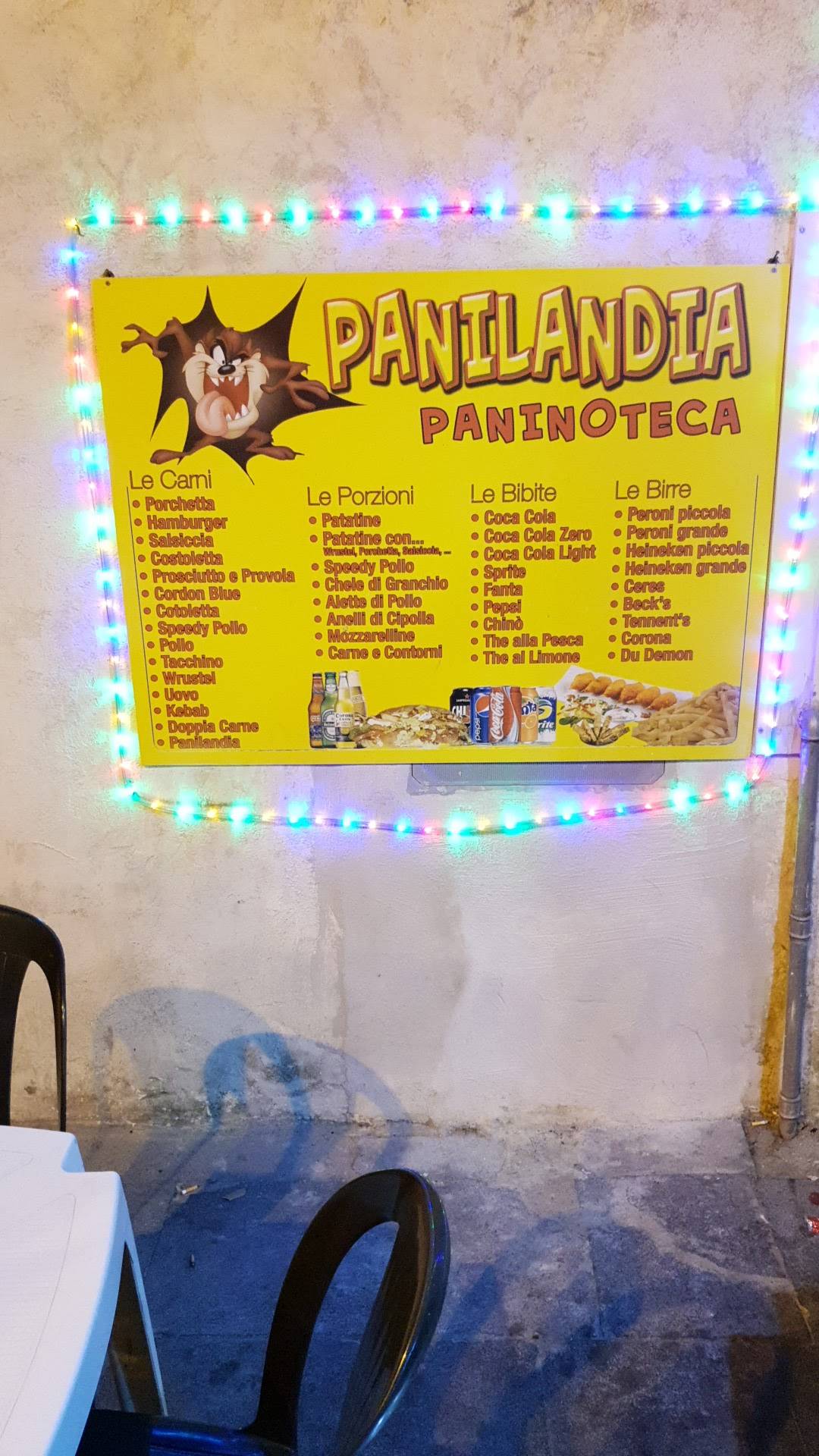 Menu di PANILANDIA - Paninoteca 