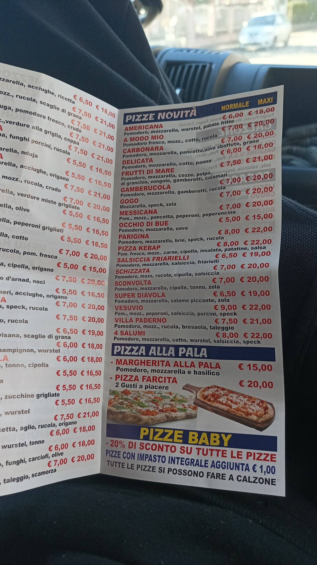 Menu di Pizza Chic 2 