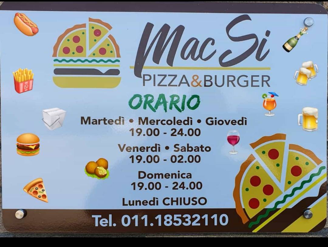 Menu di PIZZA & BURGER MAC SI 