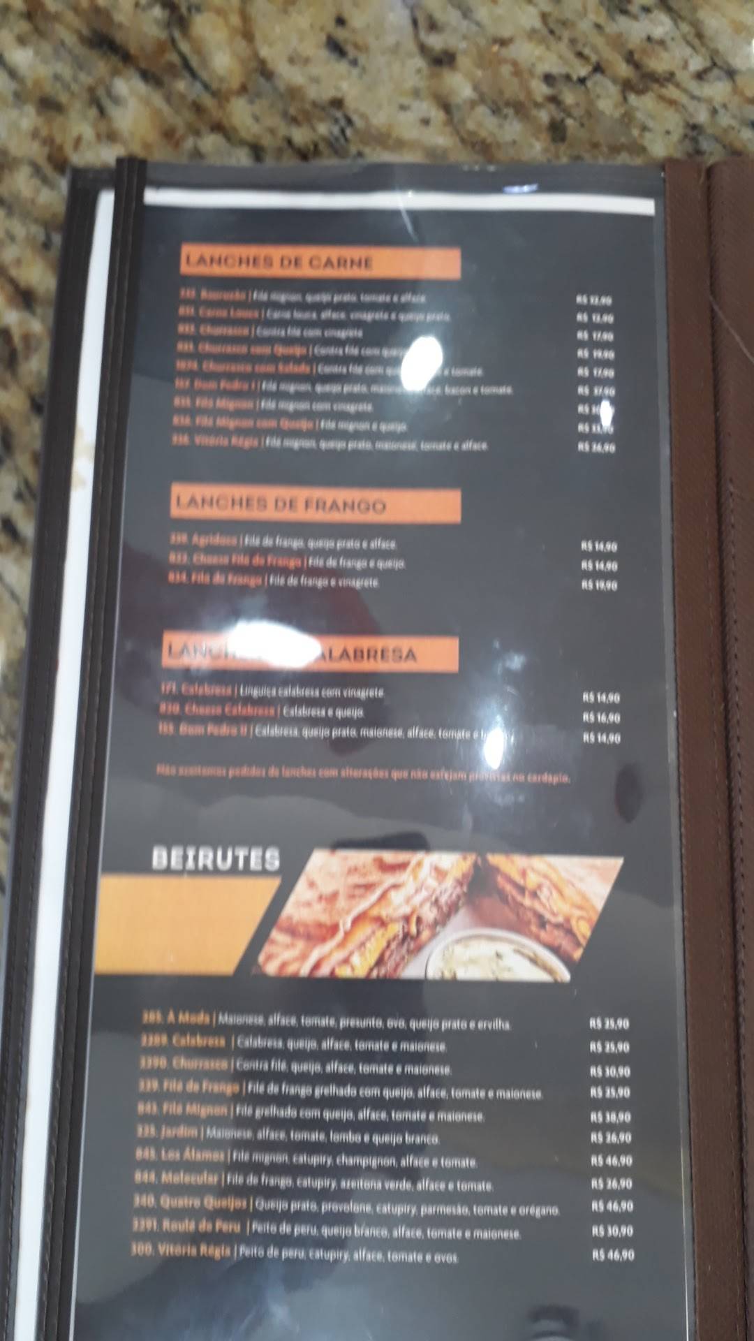 Menu em Padaria Vitória Régia Santo André 1231 Vila Metalurgica