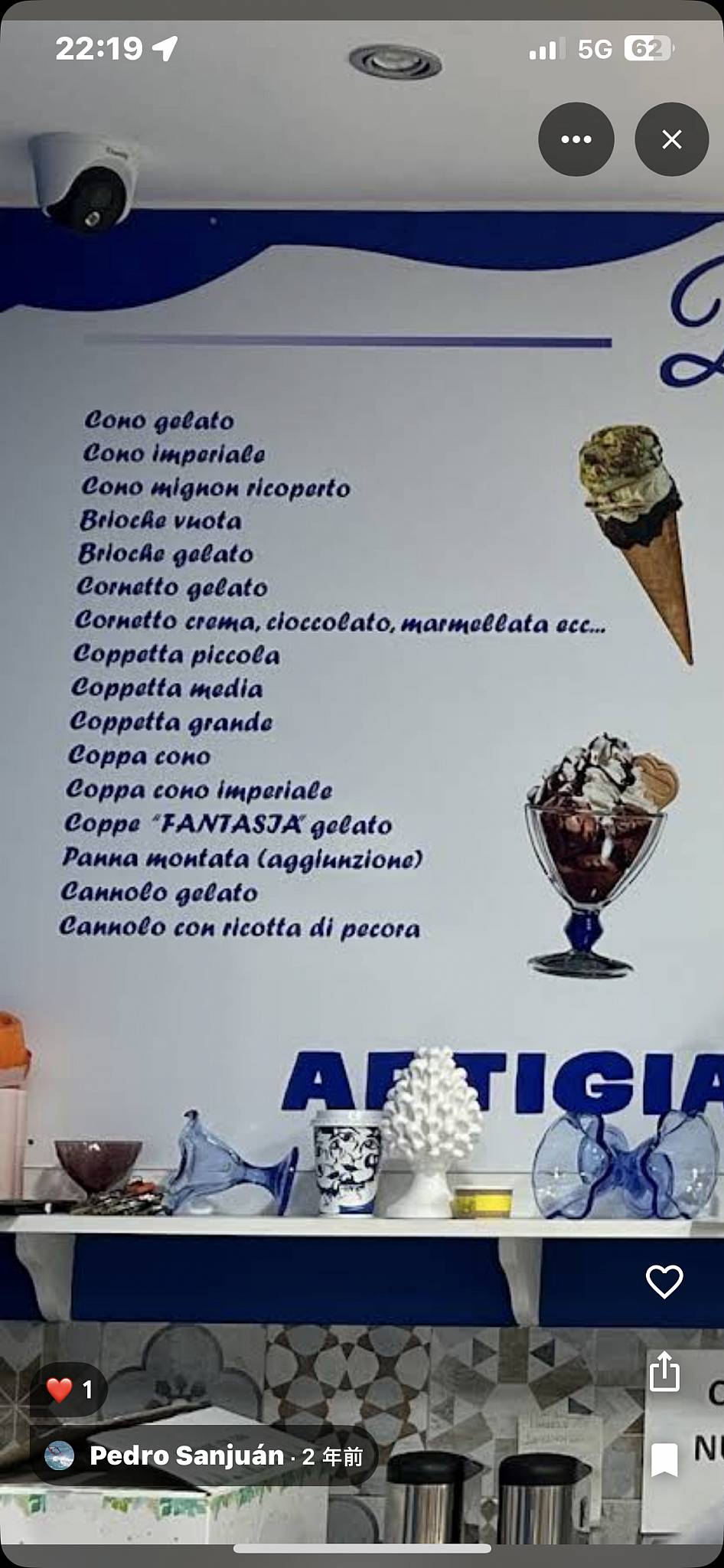 Menu di Dolce capo 
