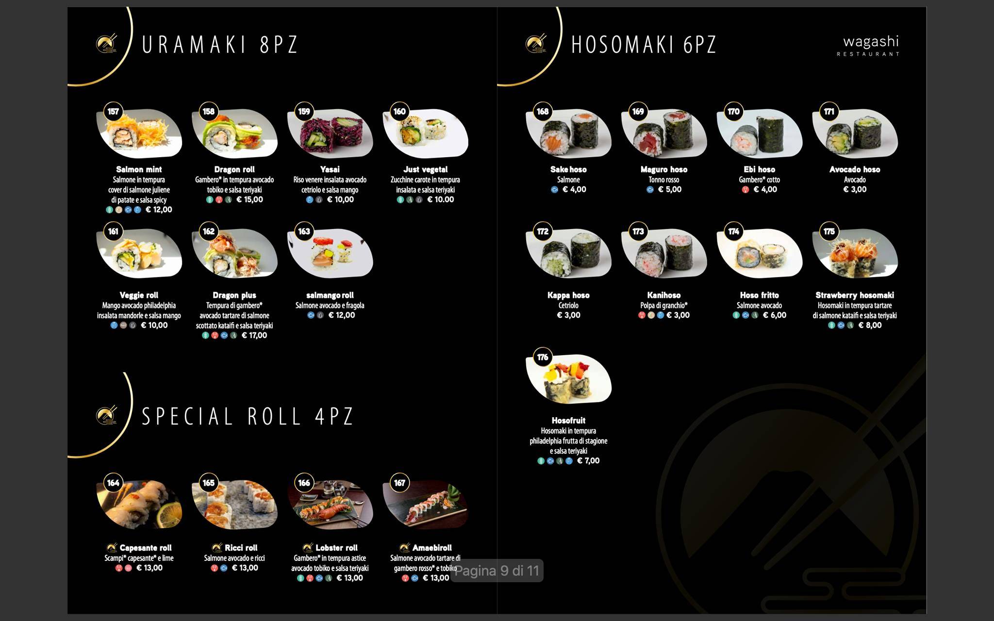 Menu di Wagashi 