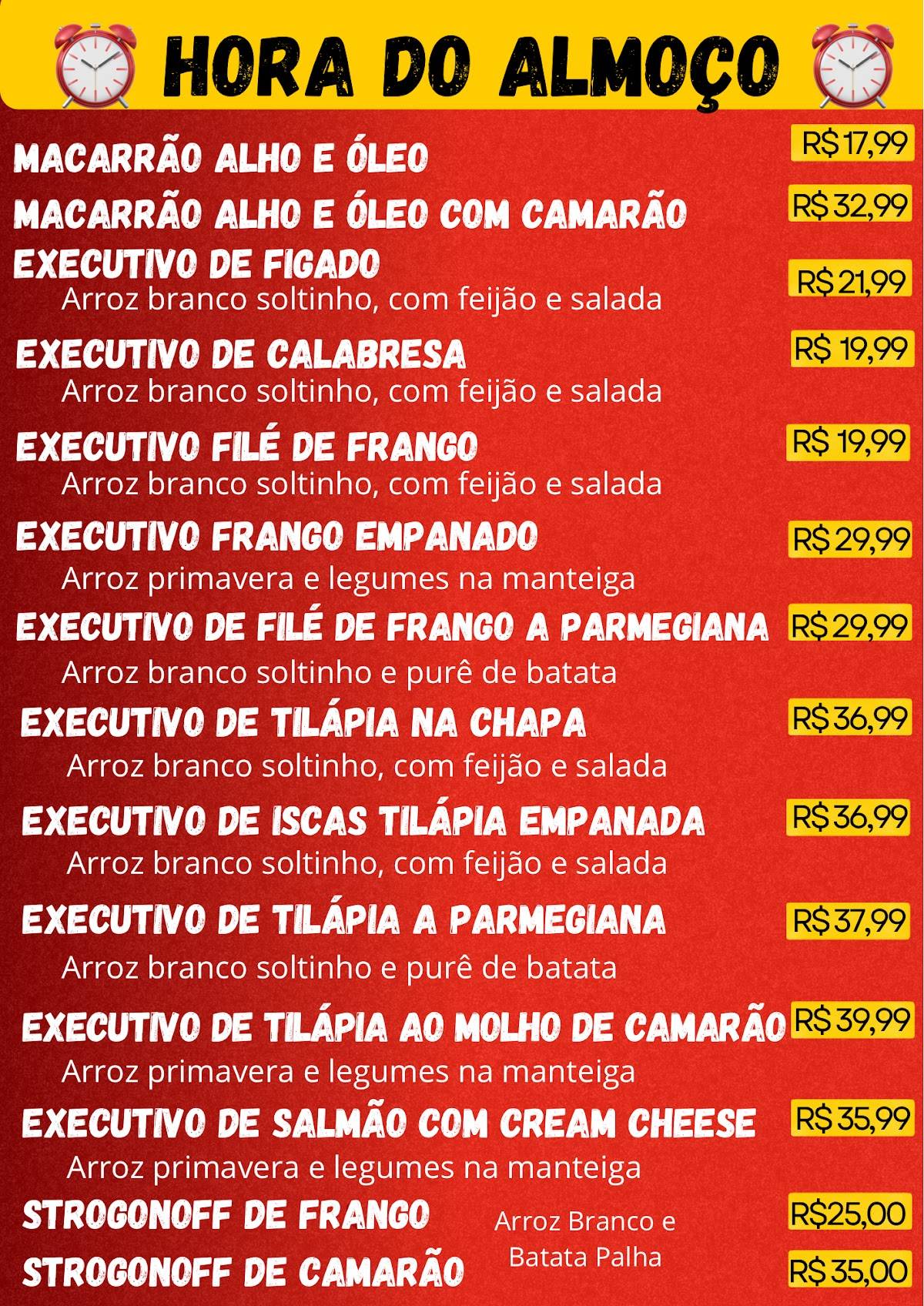Panda Sushi cardápio