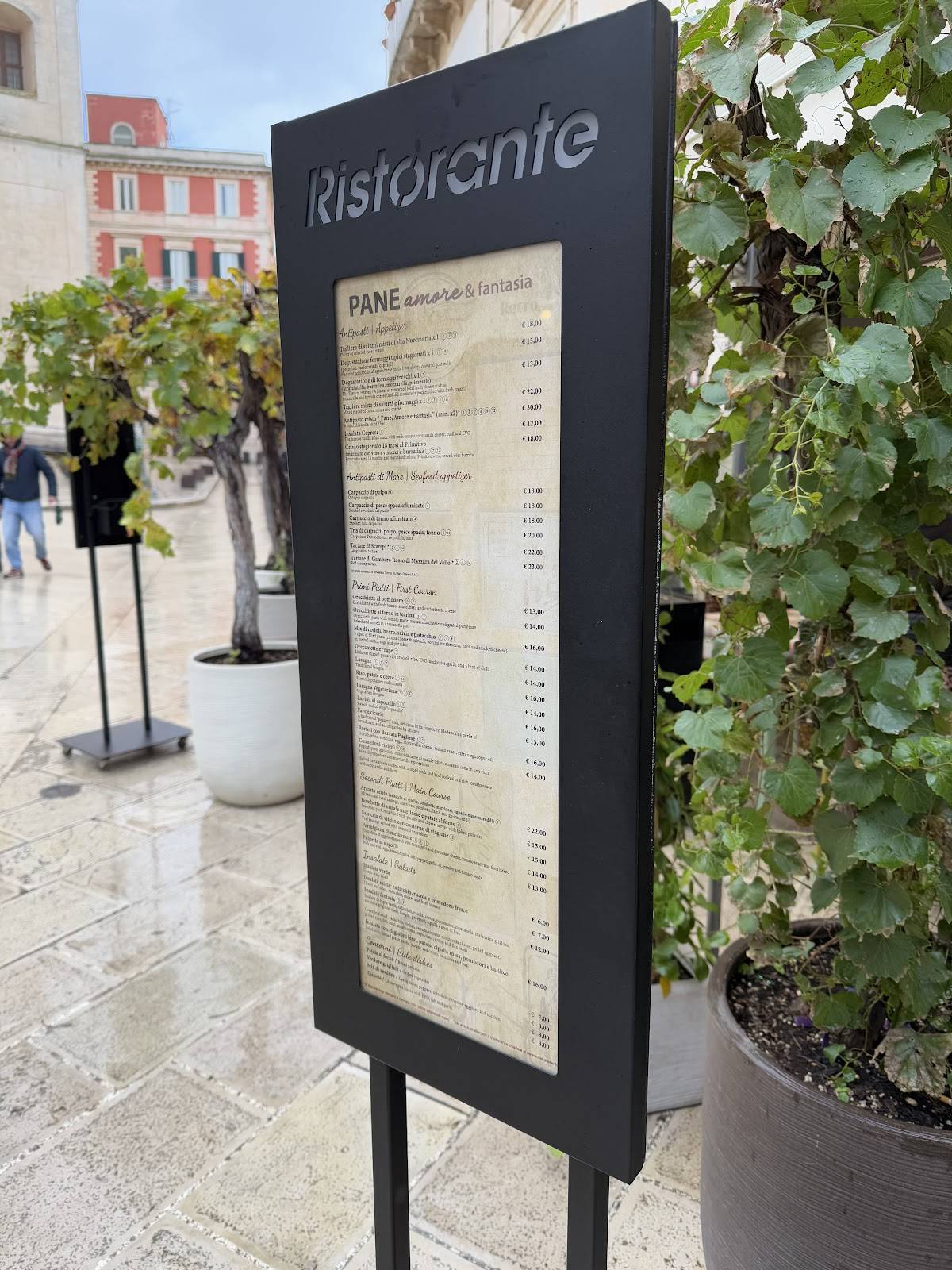 Menu di Pane Amore e Fantasia - Martina Franca 