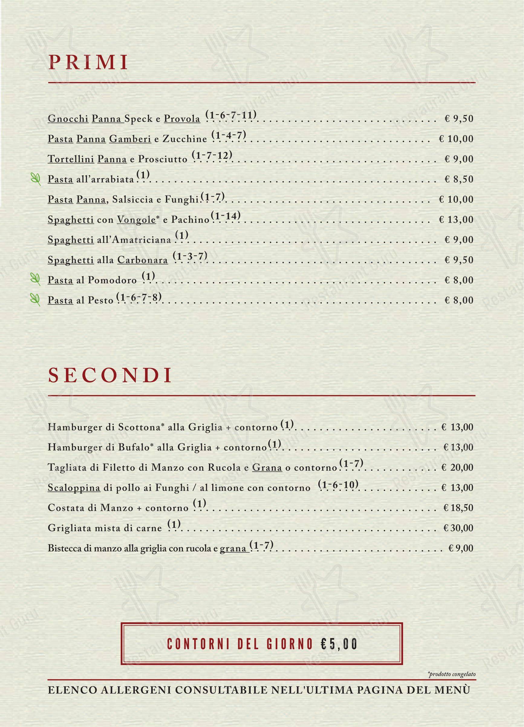 Menu di Paninoteca Ermete di Greco caffè s.r.l. - Menu