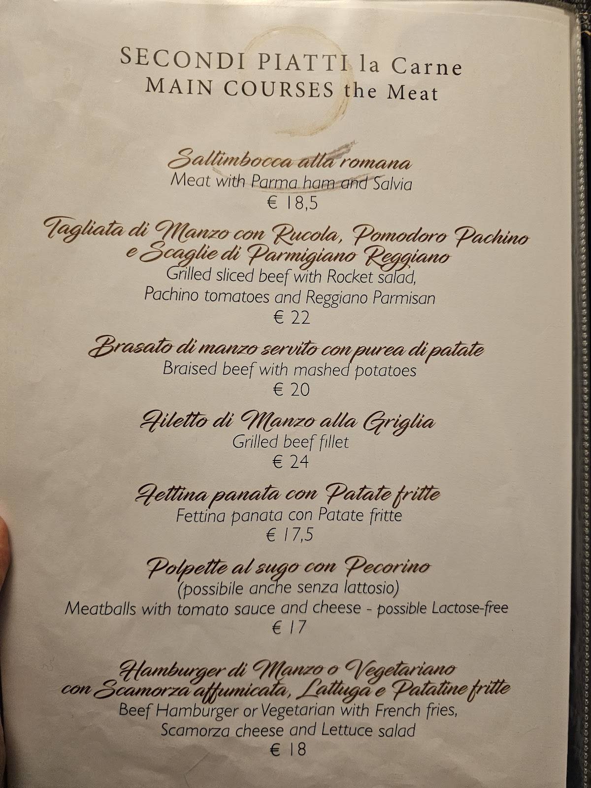 Menu di Pantha Rei 