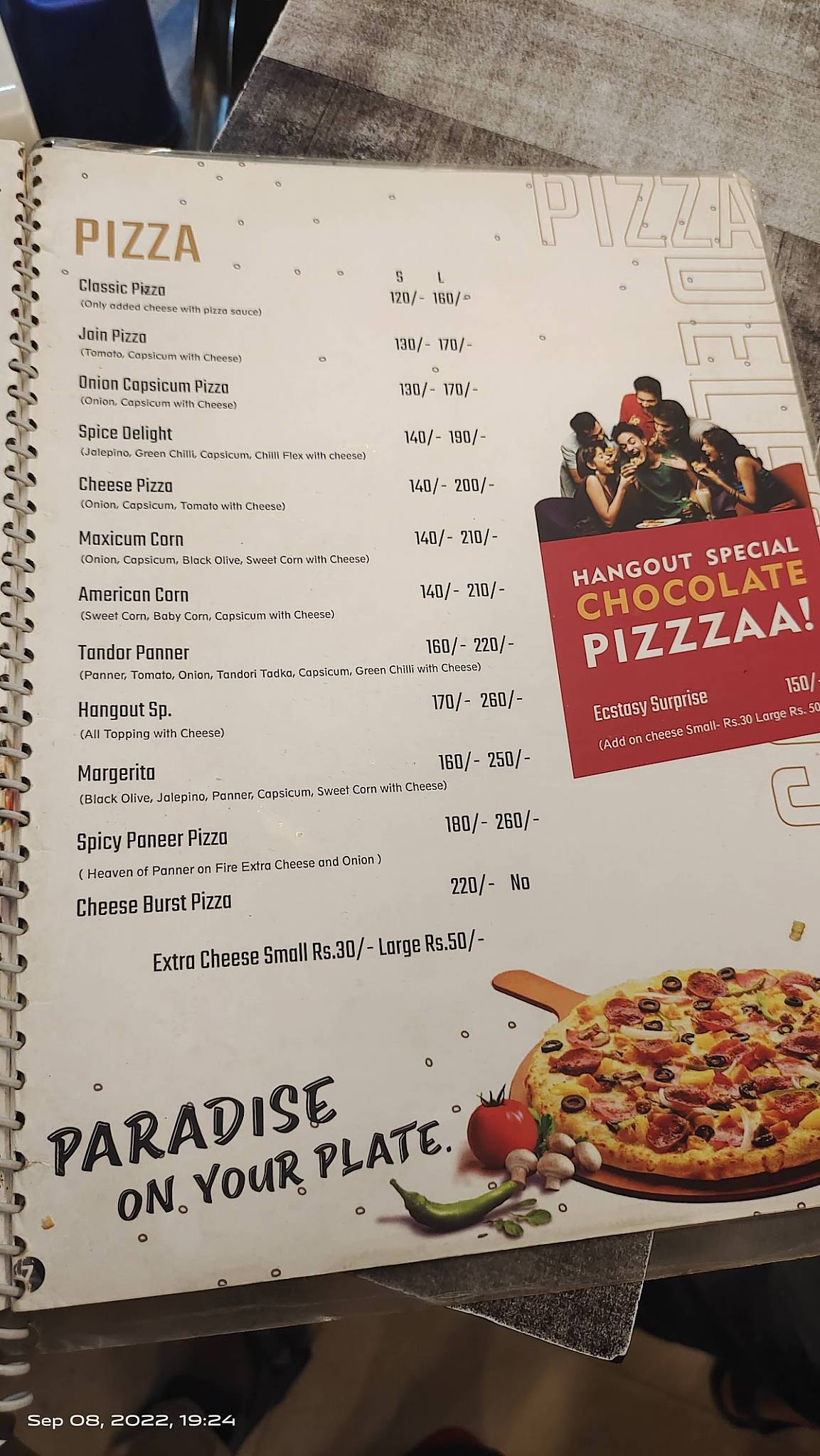 Cafe Hangout menu