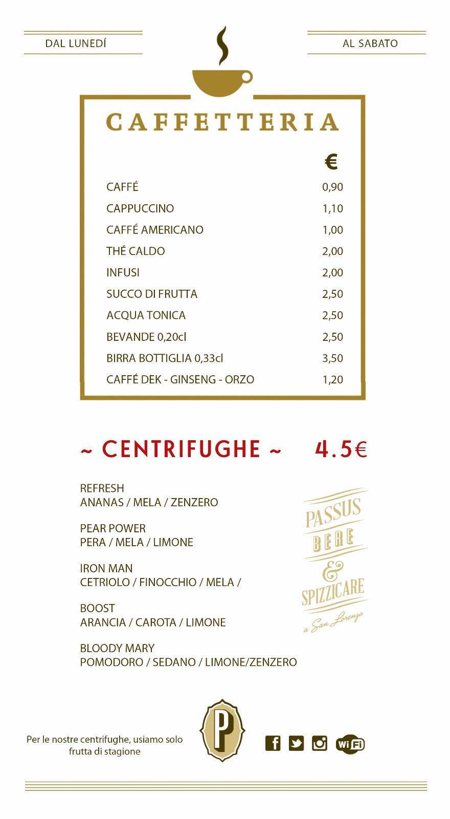 Menu di Passus 