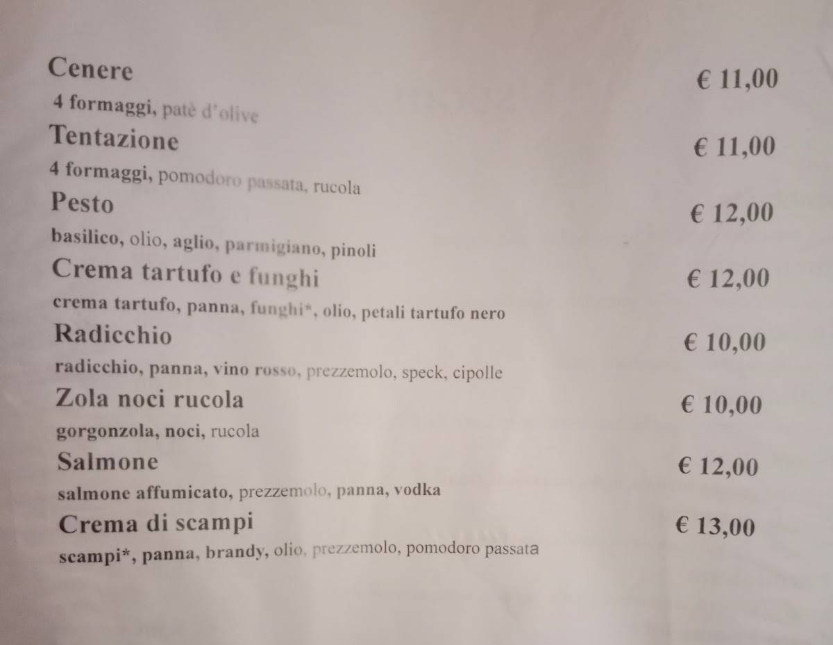 Menu di Pasta e Pasta 