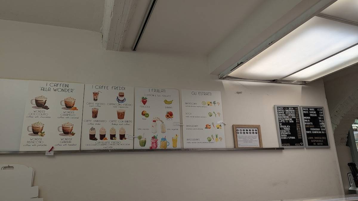 Menu di Pasticceria Buonamici 