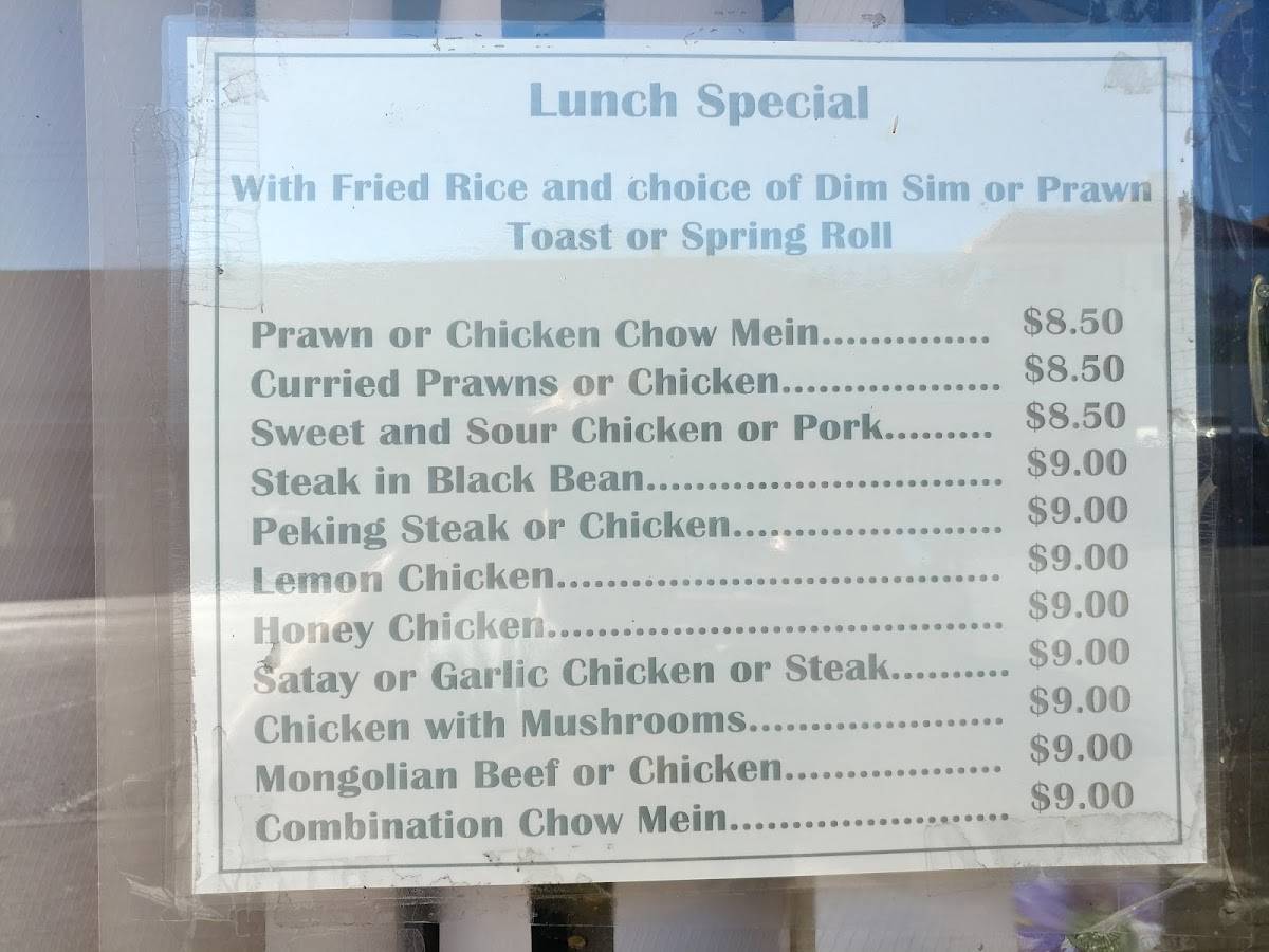 Menu at Pearl River Chinese Takeaway & Cafe, Kurri Kurri