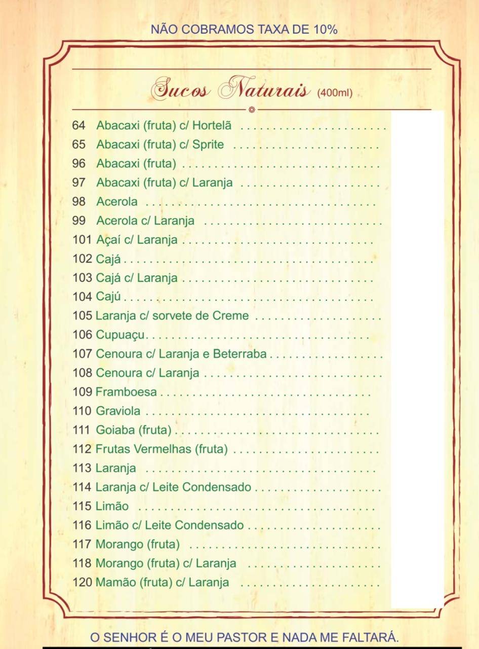 Pedrão Lanches cardápio