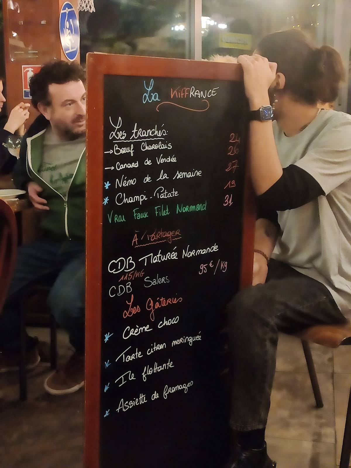 Pedzouille La Grange Menu