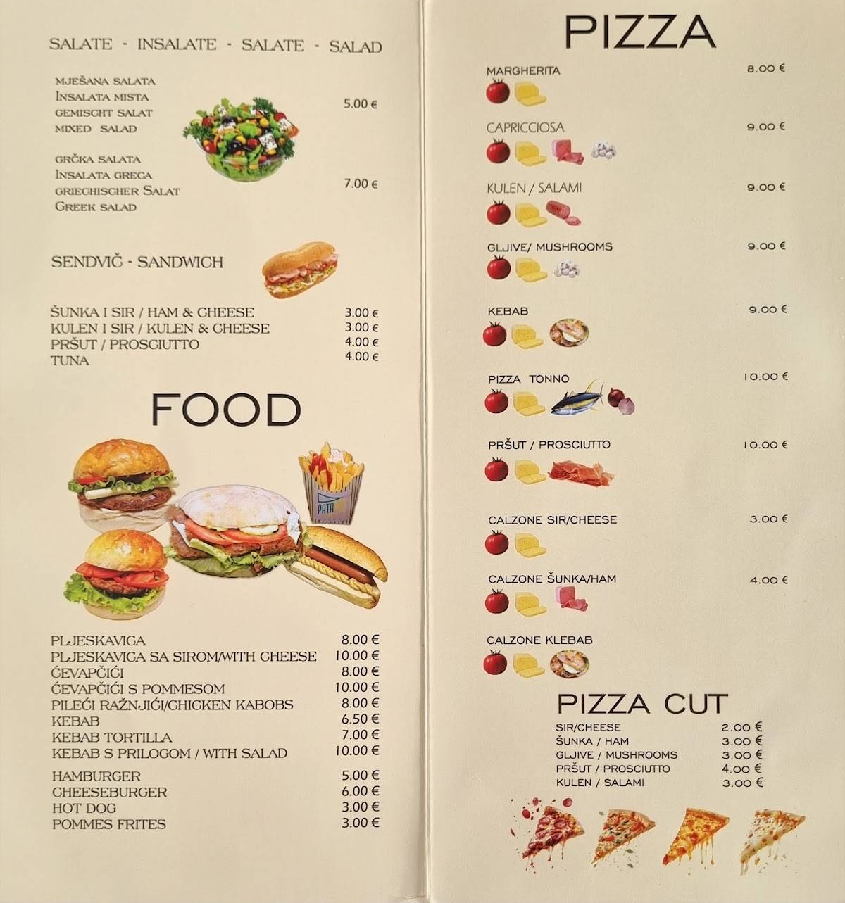 Menu di Pekara dan i noc 