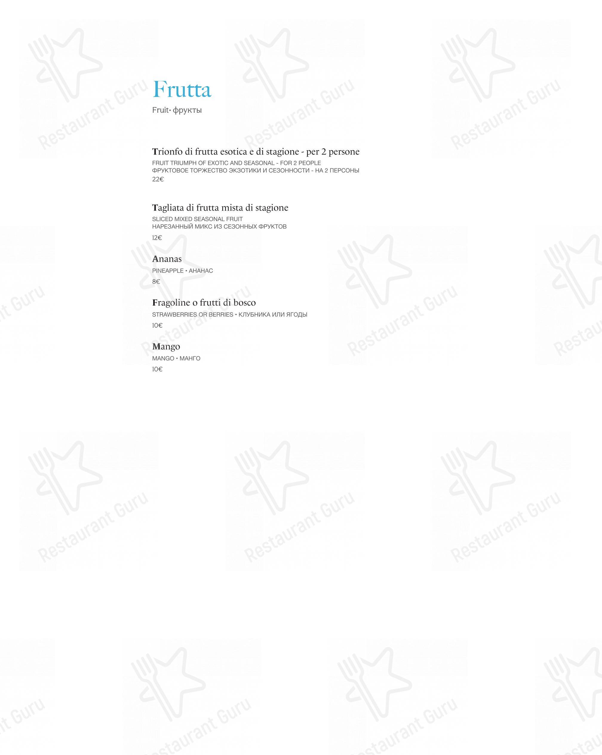 菜单 pour Pescheria Rossini dans Rome