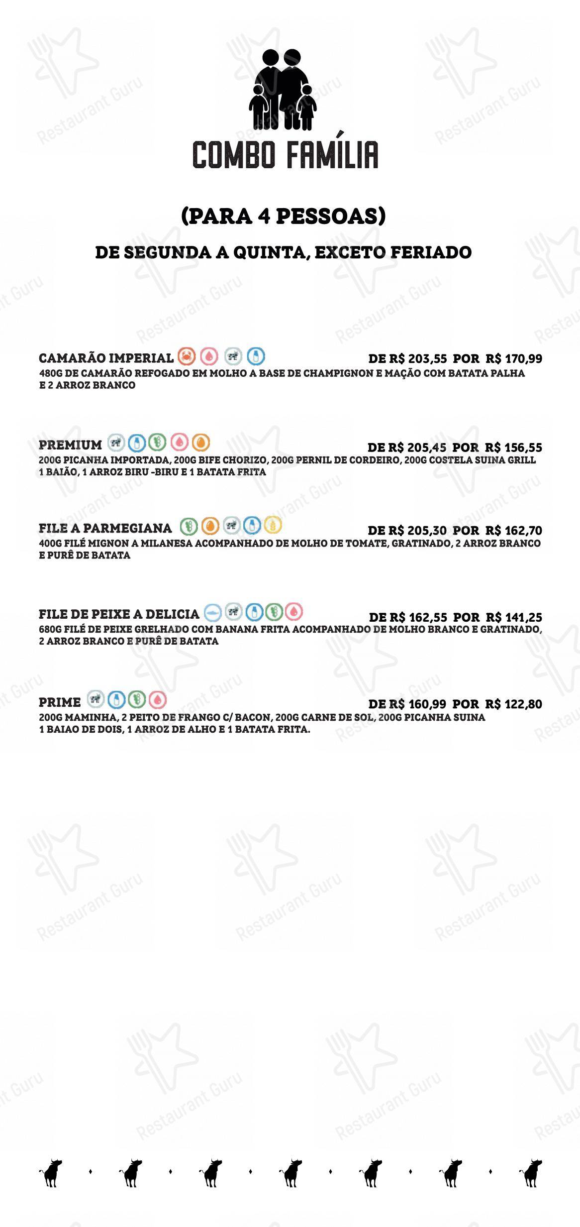 Ночное меню para Picanha do Jonas Aldeota churrascaria