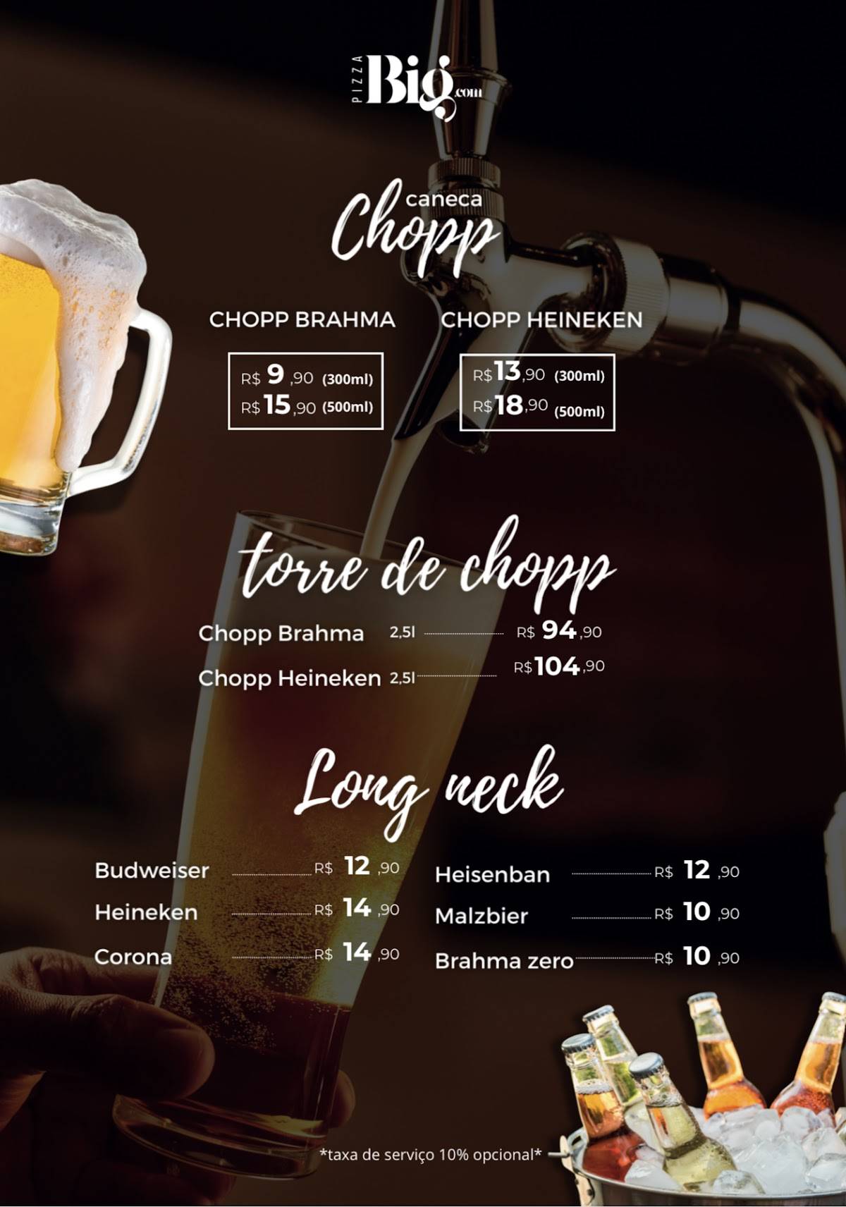 Pizza Big.com Balneário Piçarras S/C cardápio