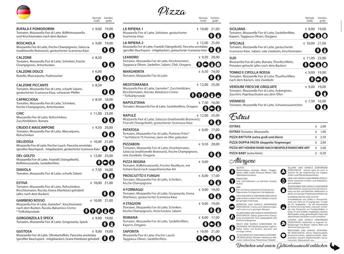 Menu di Pizza Bon Di Giarraffa Francesco Paolo 