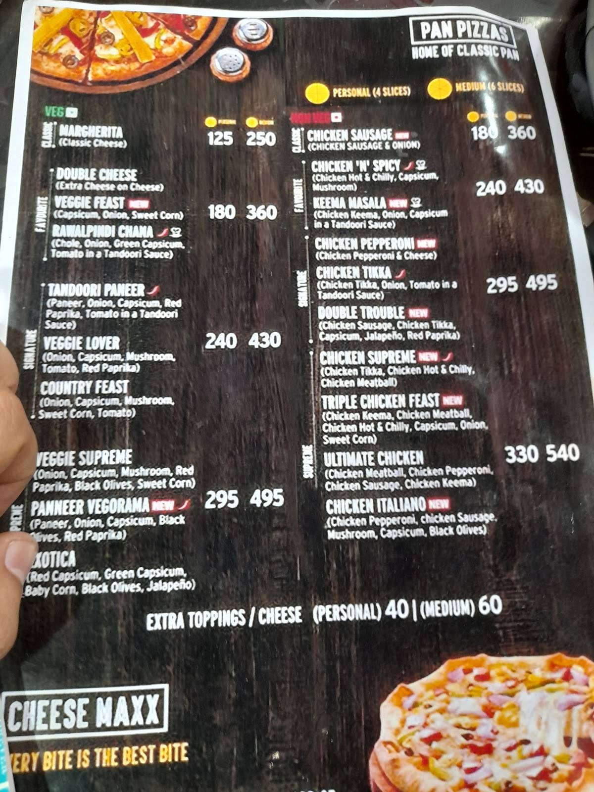 Pizza N grill's menu