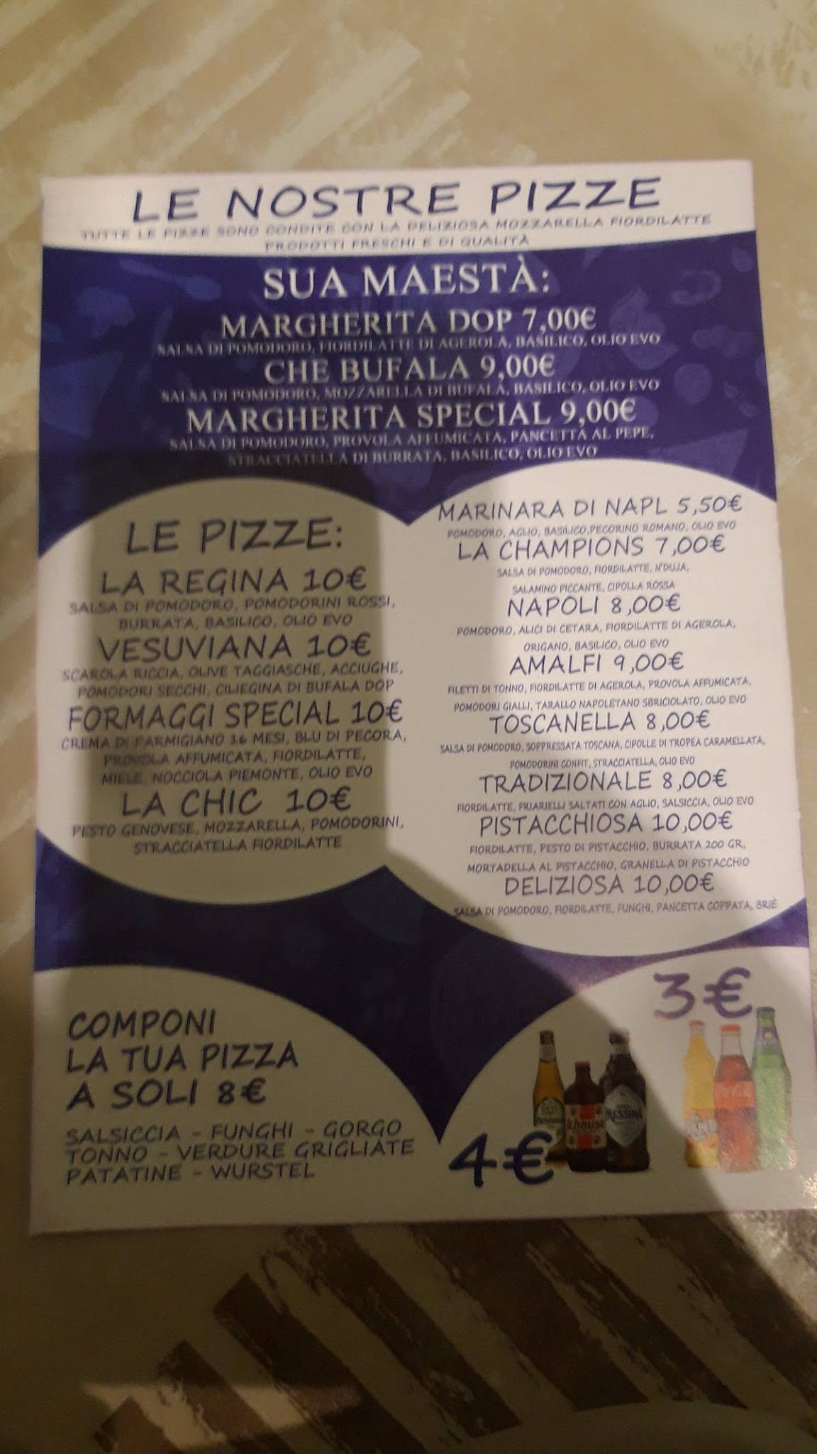 Menu di Pizza Napoli 