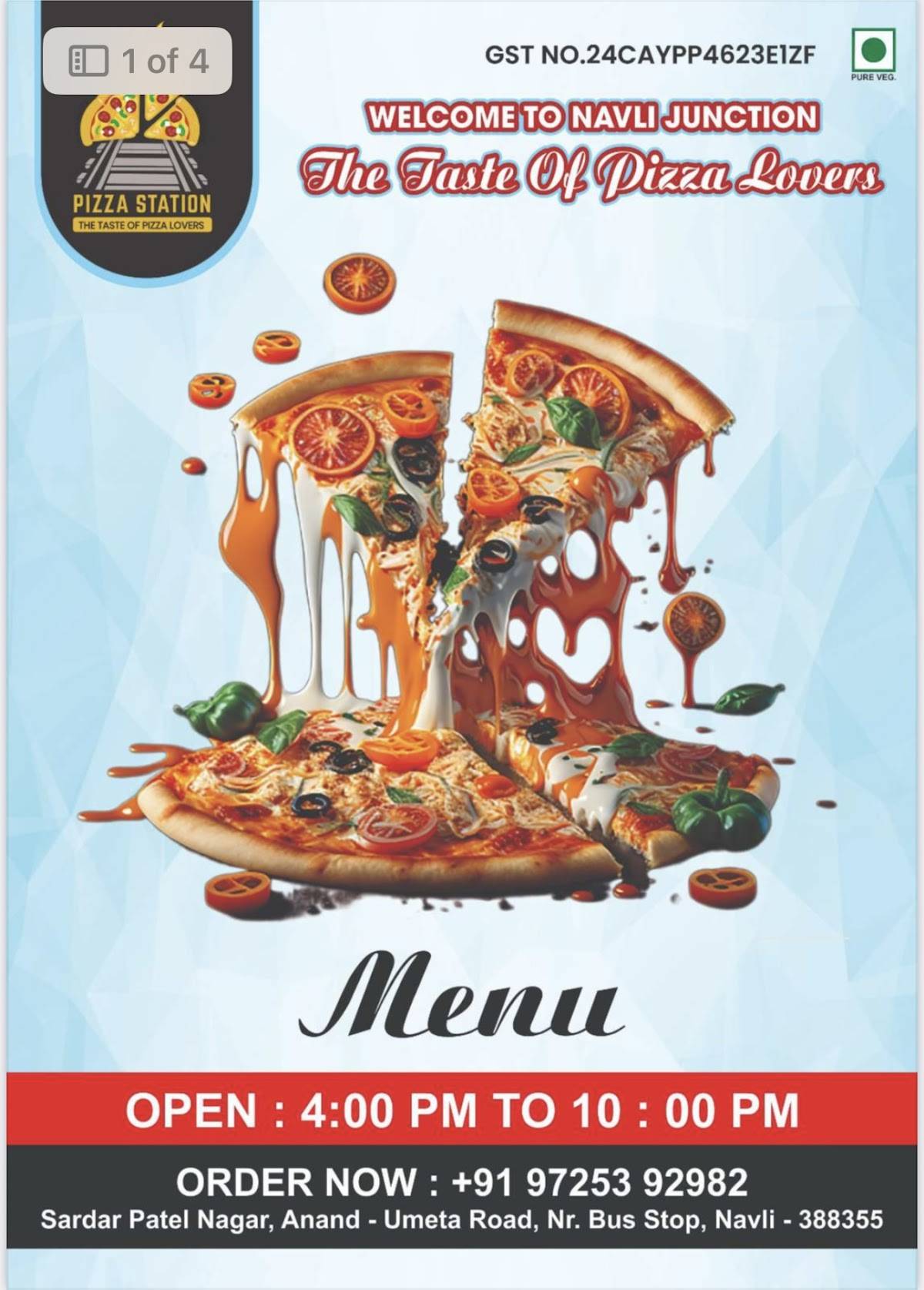 Pizza Station menu