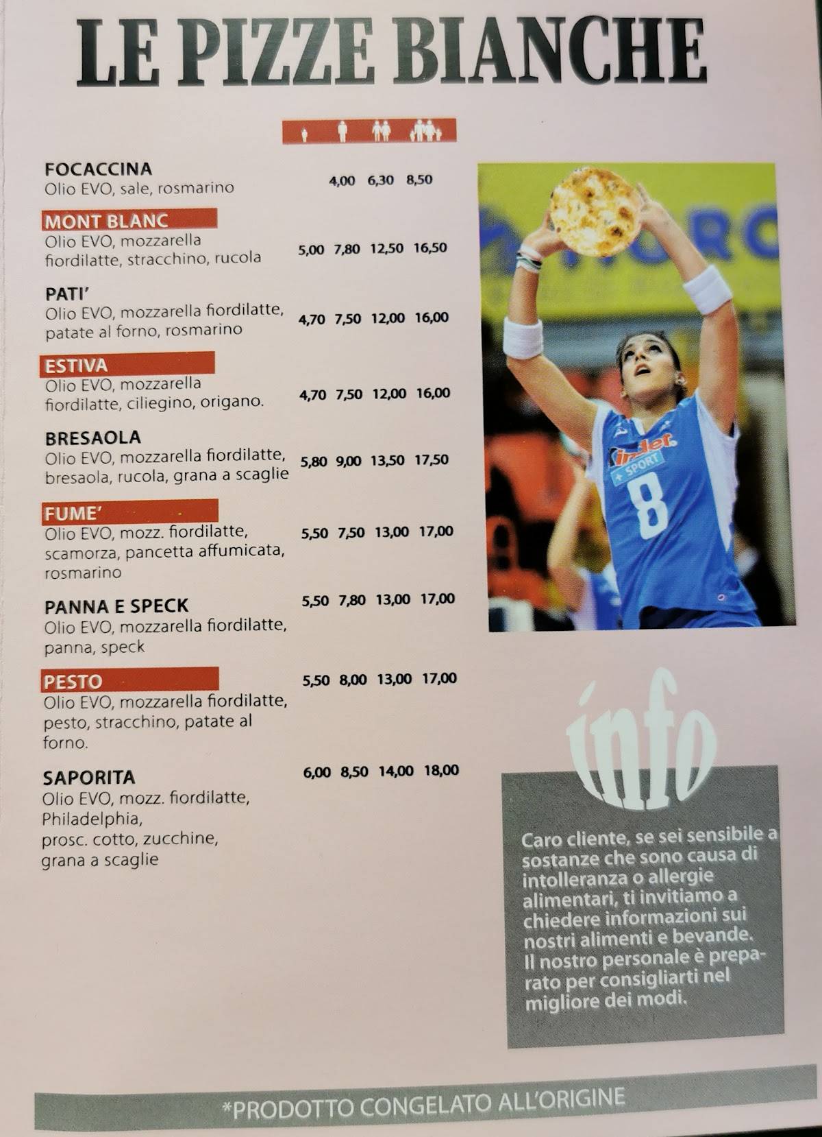 Menu di Pizza Tak 