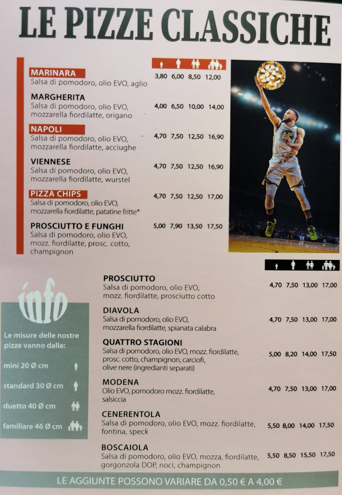 Menu di Pizza Tak 