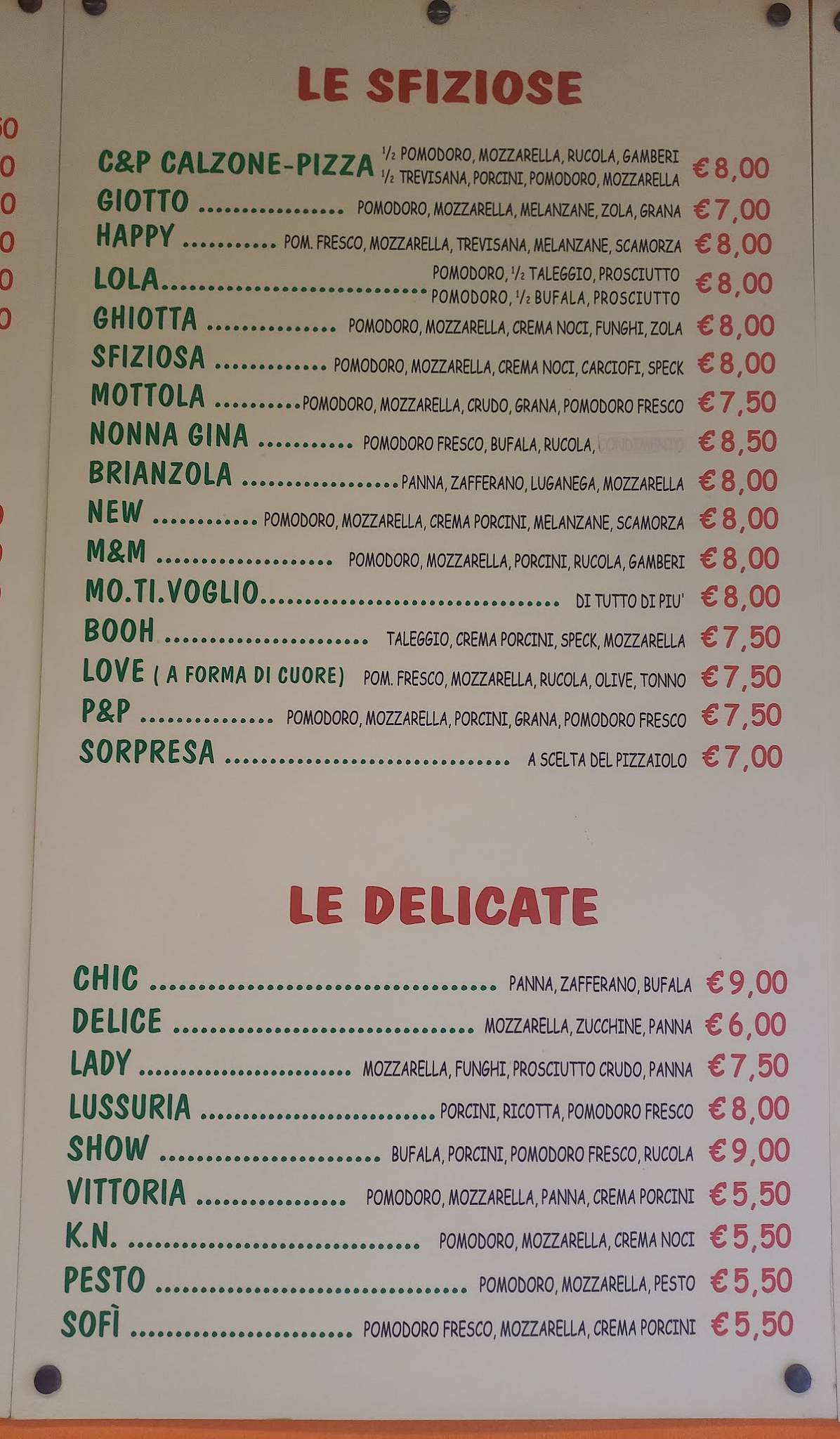 Menu di Pizza & Pizza Show 