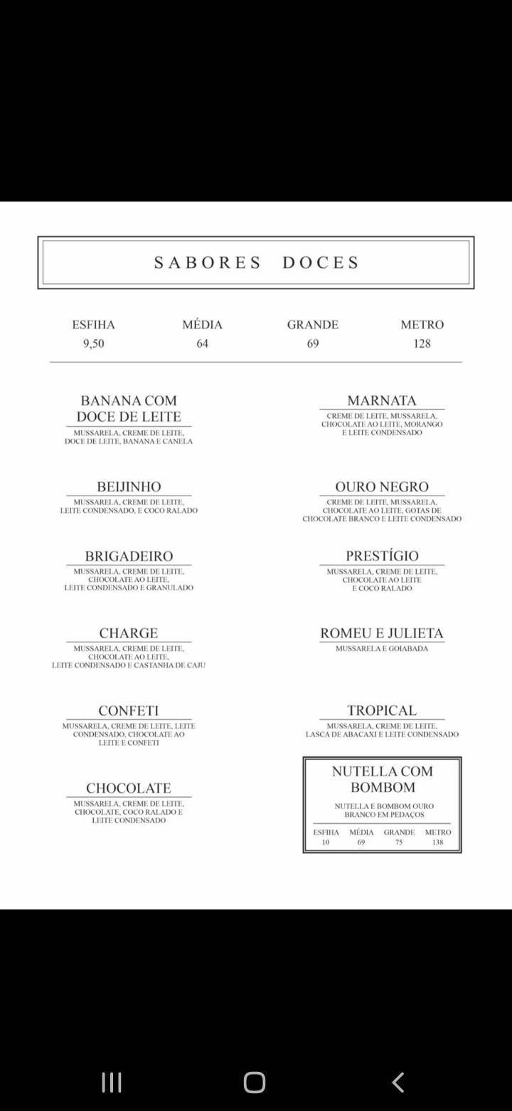 Menu em Pizza do gordo Maringá restaurante, Maringá