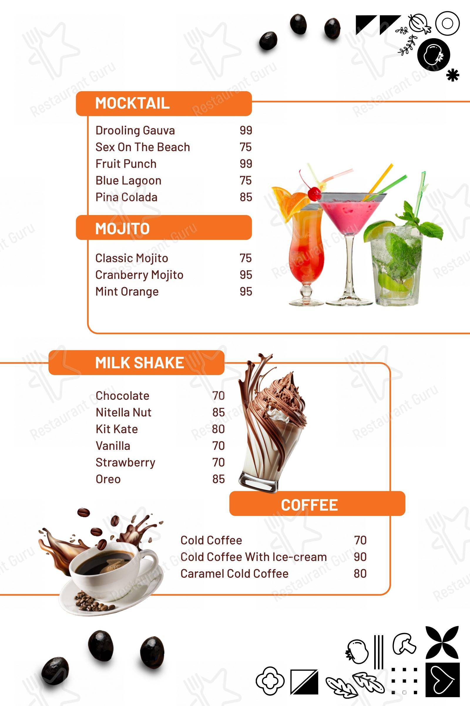 Основное меню for the Pizzaiiolo Wood Fired Pizza SBR restaurant