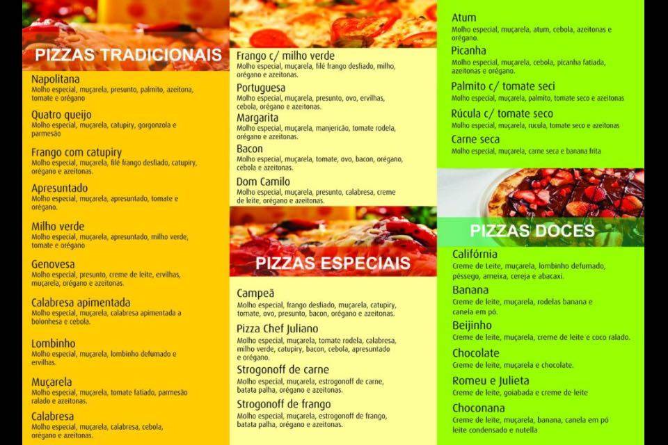 Pizzaria Campeã cardápio