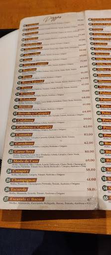 Pizzaria Catedral cardápio