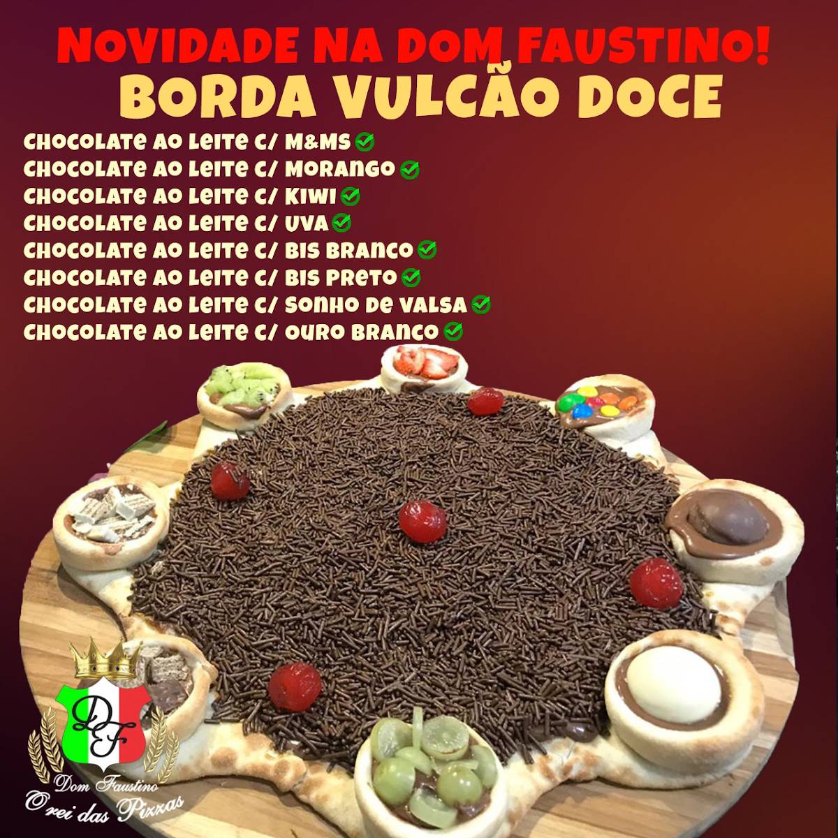 Pizzaria Dom Faustino cardápio