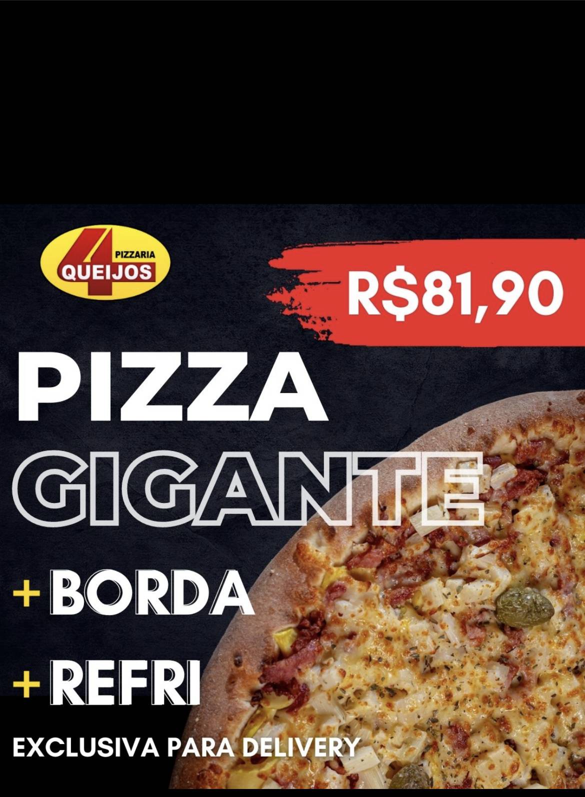 Pizzaria Quatro Queijos cardápio