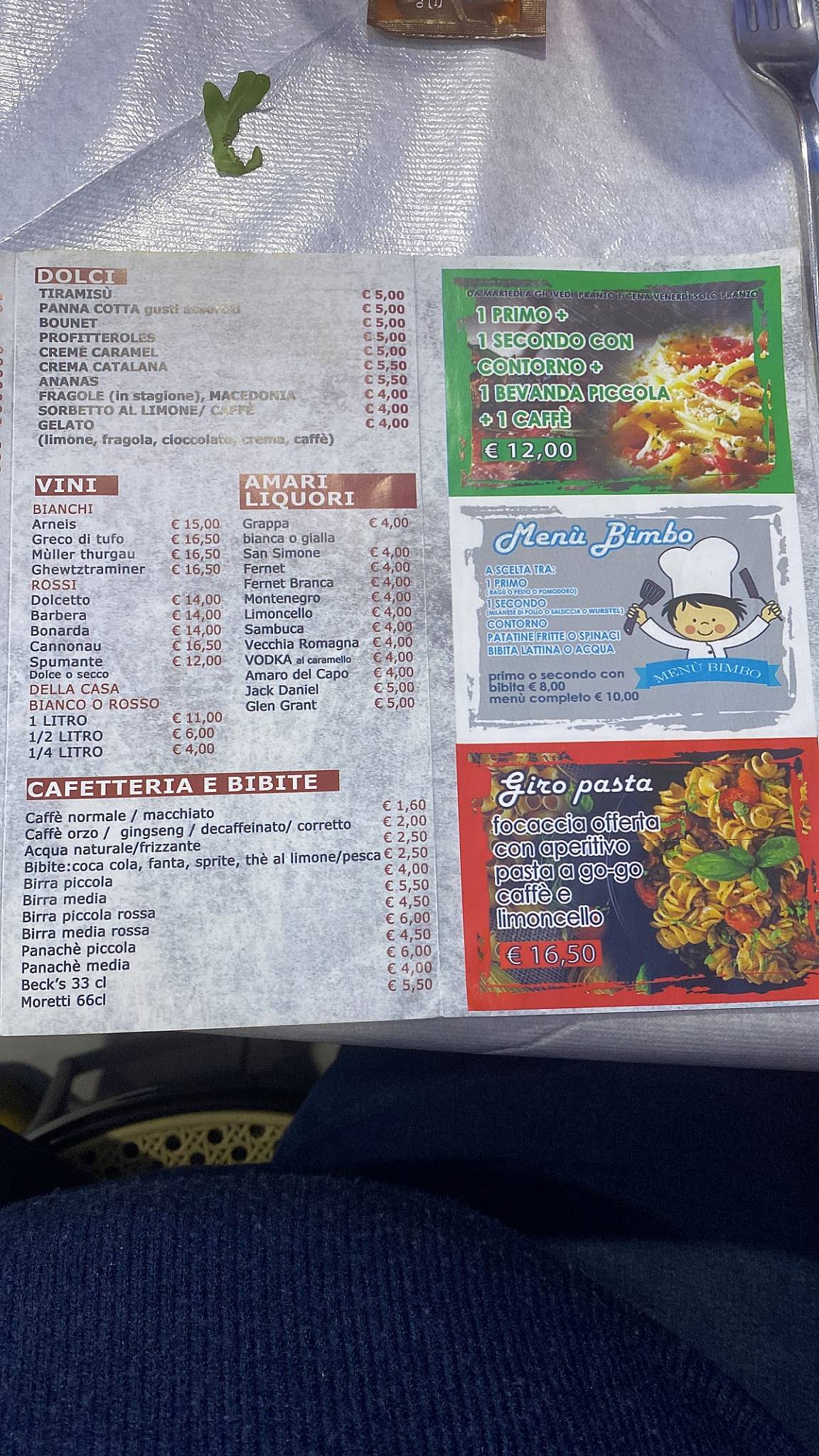 Menu di Alla Portata 