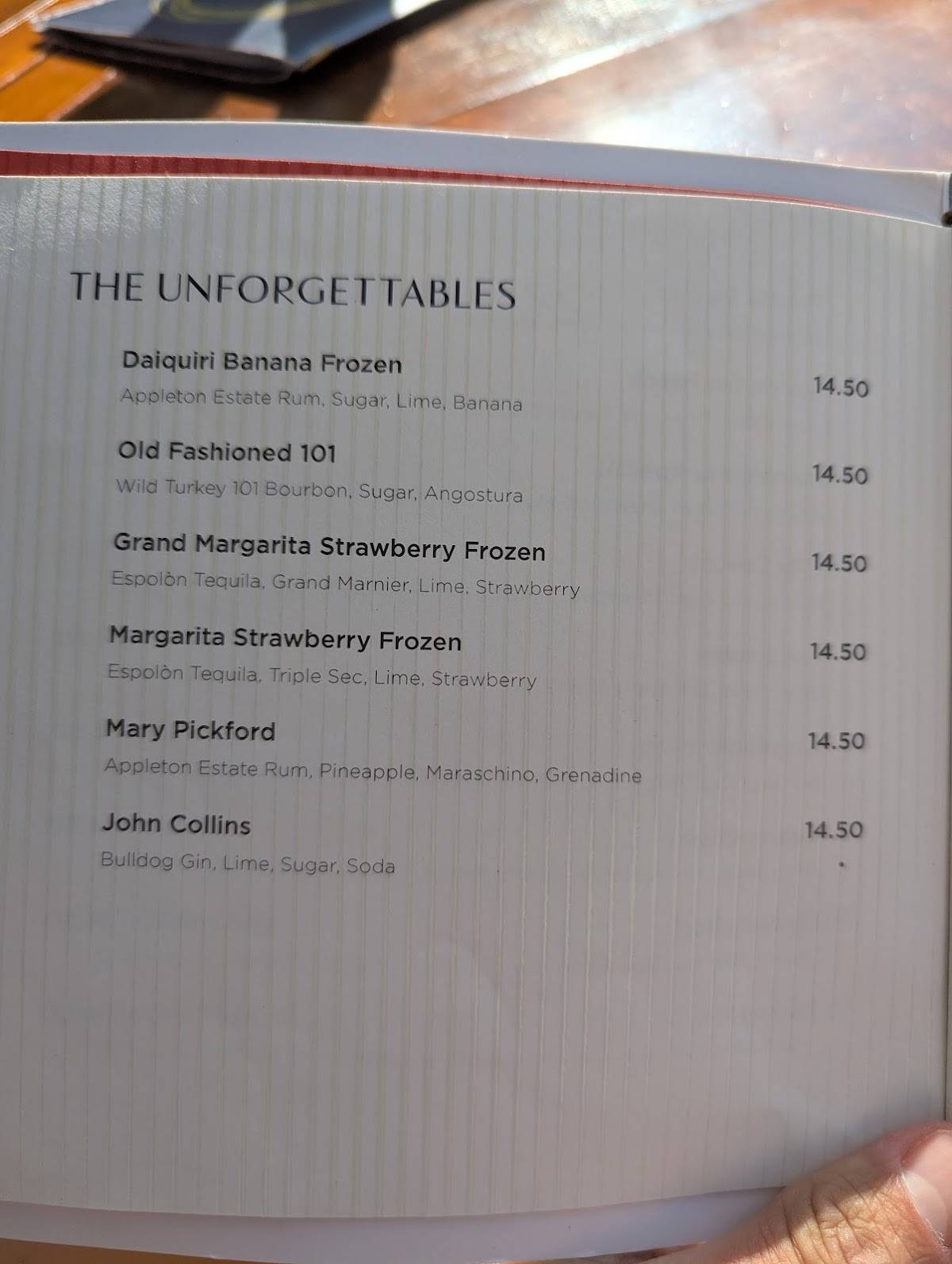 Menu di Bar Ristorante Olimpia 1845 